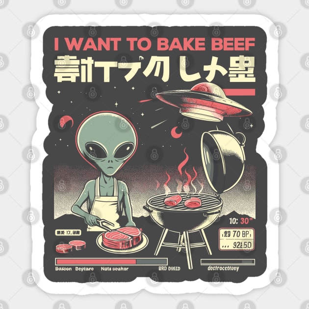 I Want to Bake Beef Sticker by Lima's